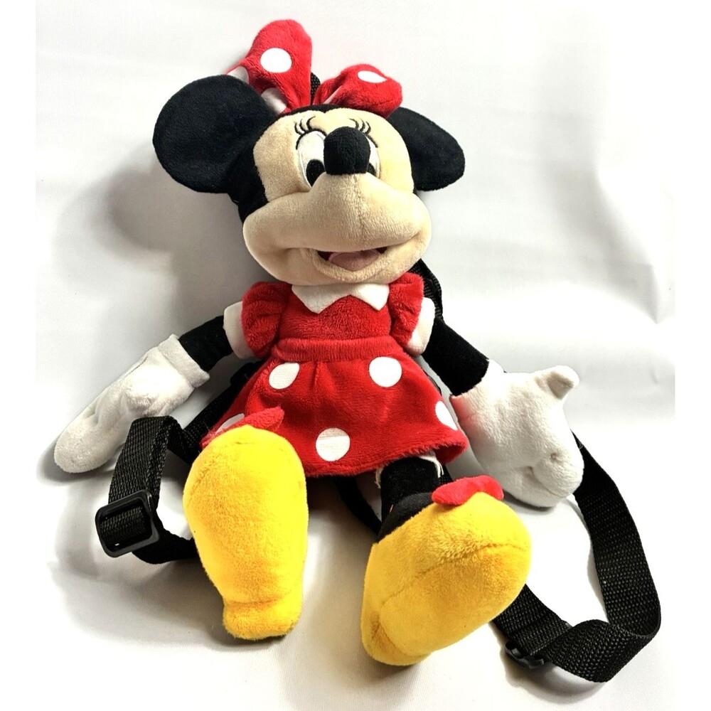 Disney Minnie Mouse Plush Backpack Purse 12 Inch Adjustable Straps